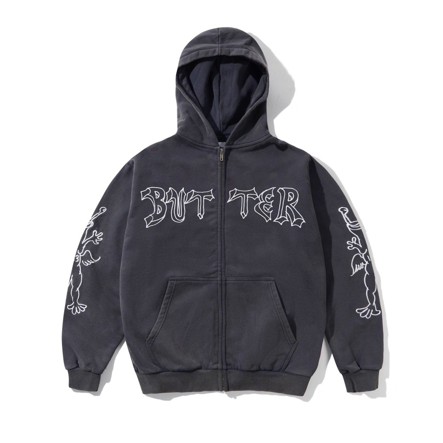 Thirteen Zip-Thru Hood - Washed Navy