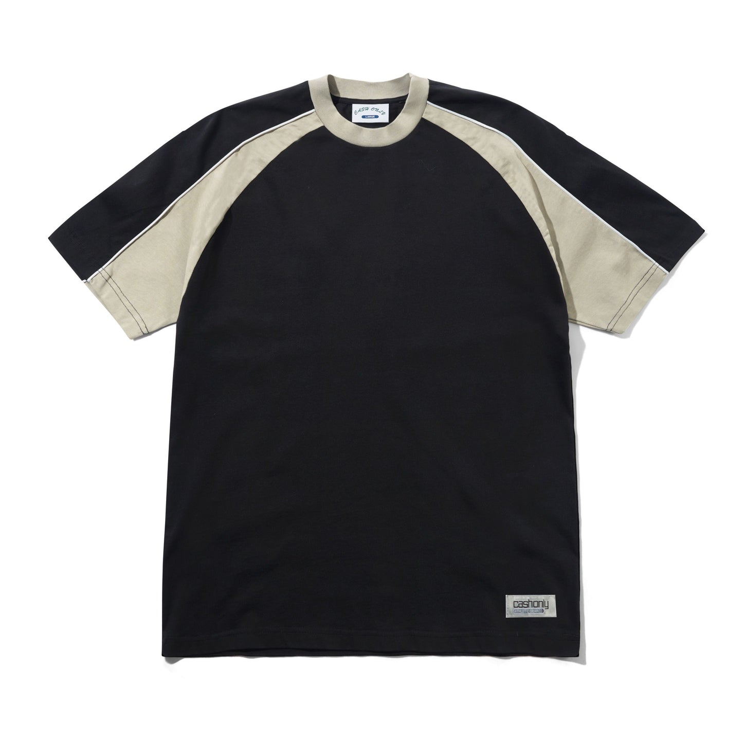 Track Panel Tee - Black/Cove