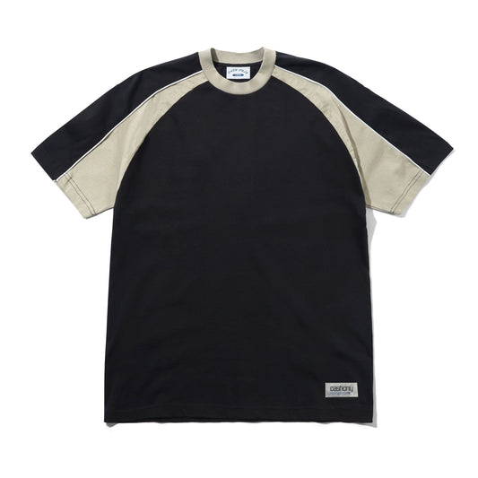 Track Panel Tee - Black/Cove