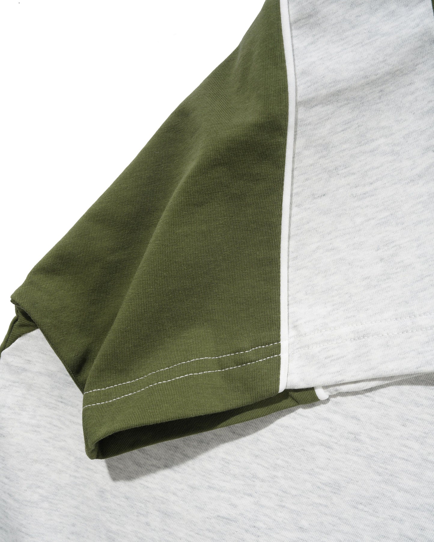 Track Panel Tee - Ash/Army