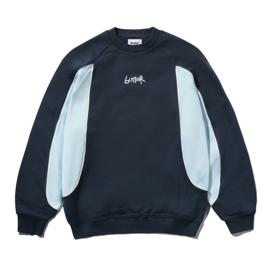 Tread Crewneck - Navy/Sky