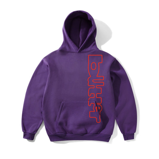 Warped Pullover Hood - Purple