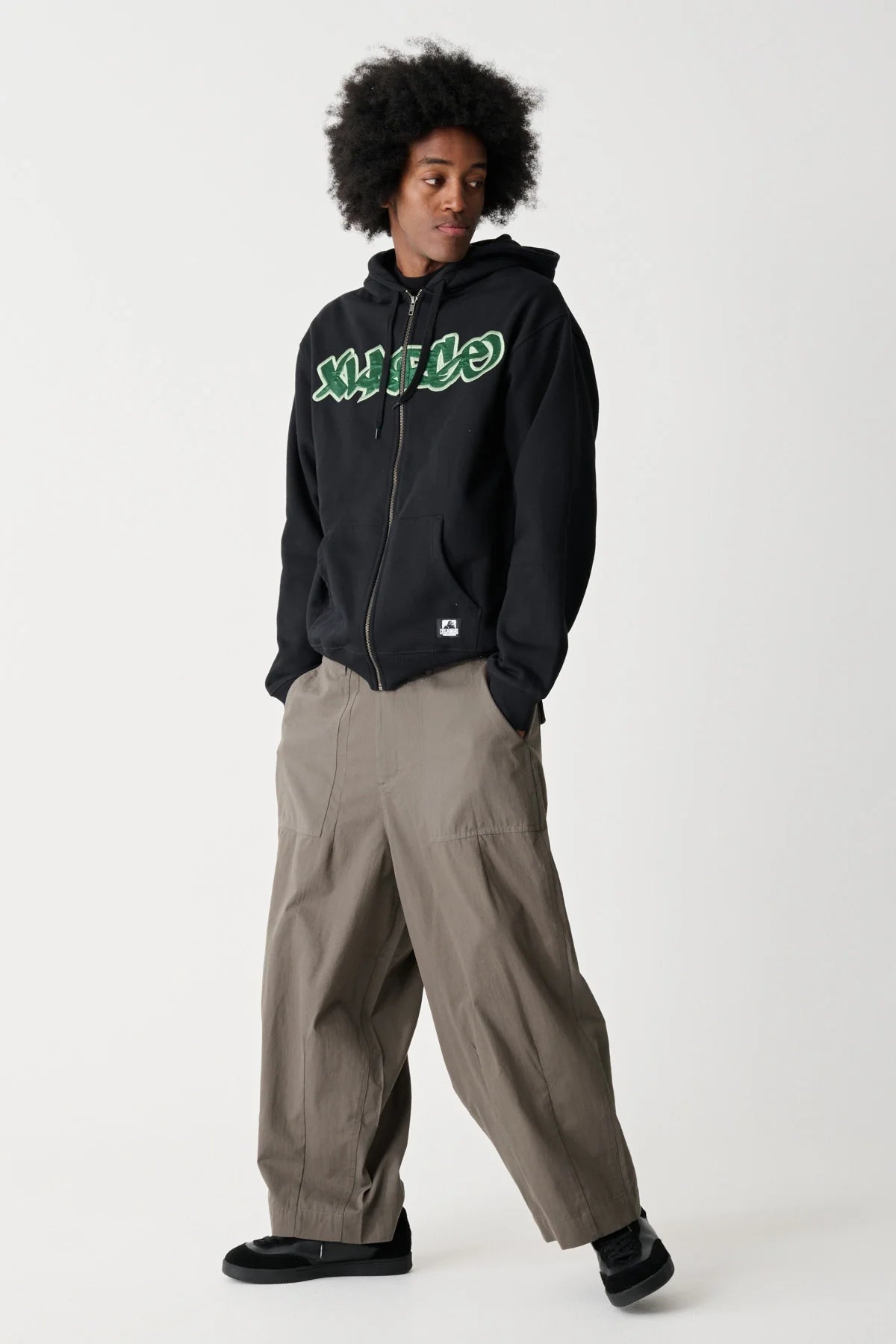 Mark Zip Thru Hood - Black