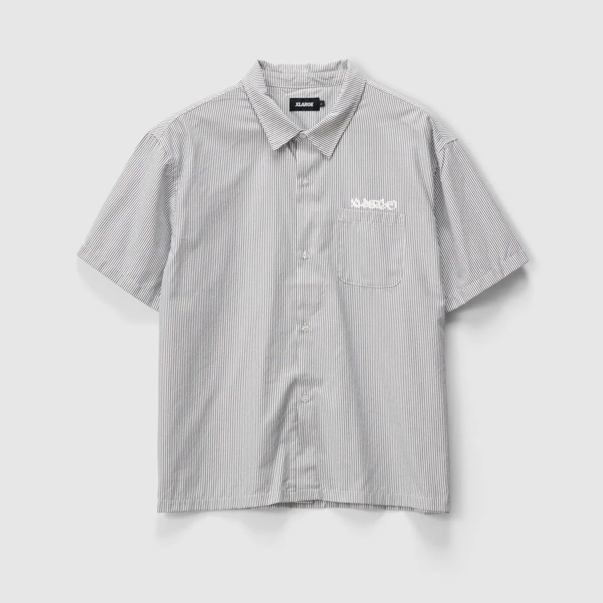 Mark Gorilla Fit SS Shirt - Navy/White Stripe