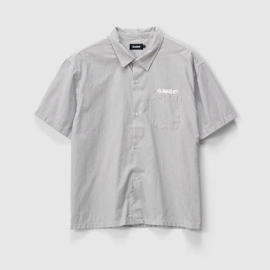 Mark Gorilla Fit SS Shirt - Navy/White Stripe