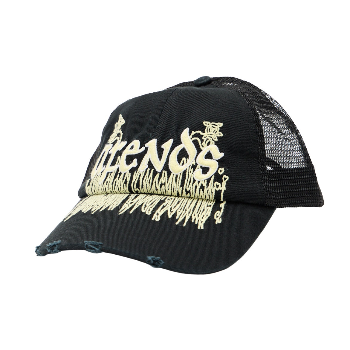 Pent-A-Gone - Six Panel Mesh Cap - Stone Black