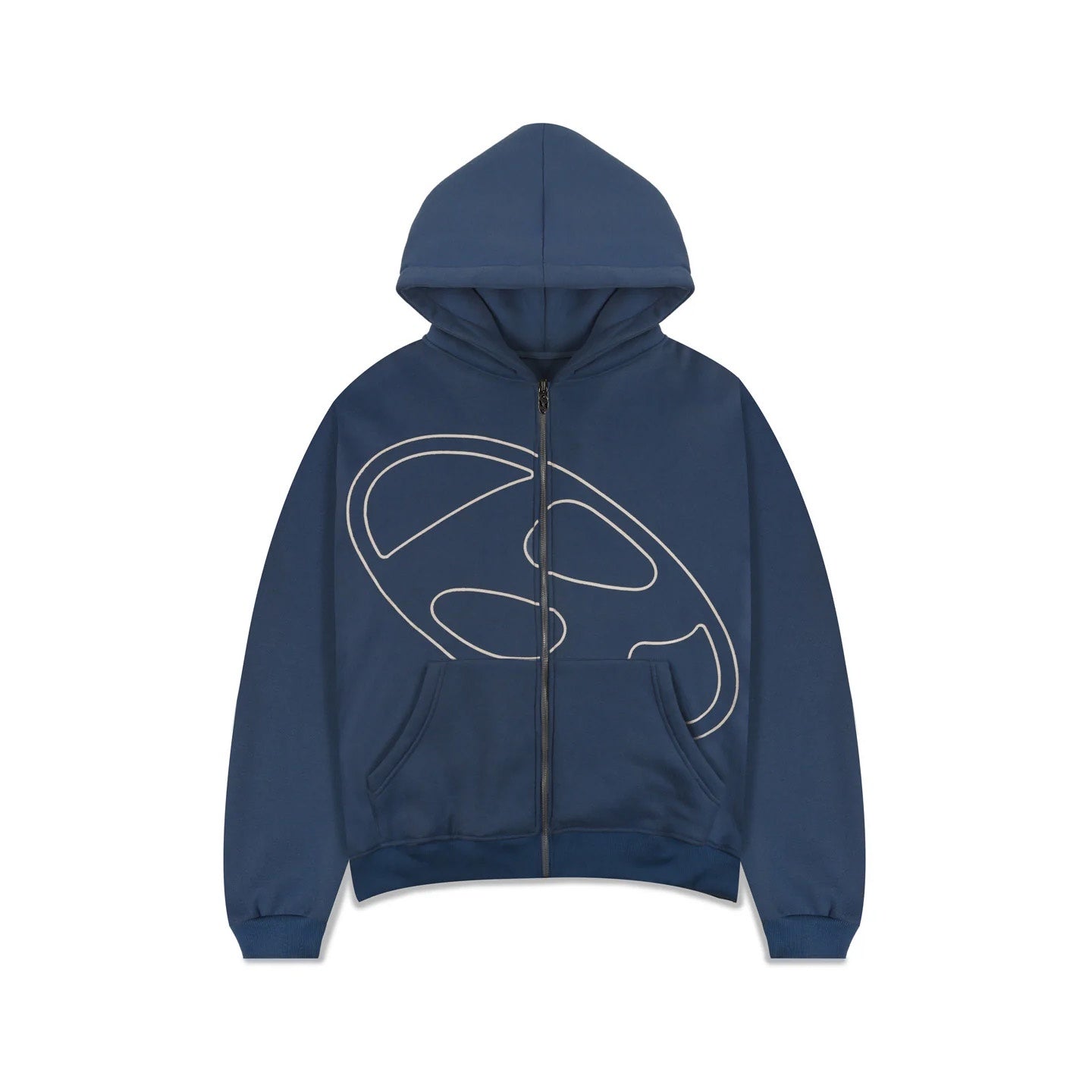 Byundai Zip Thru Hood - Blue