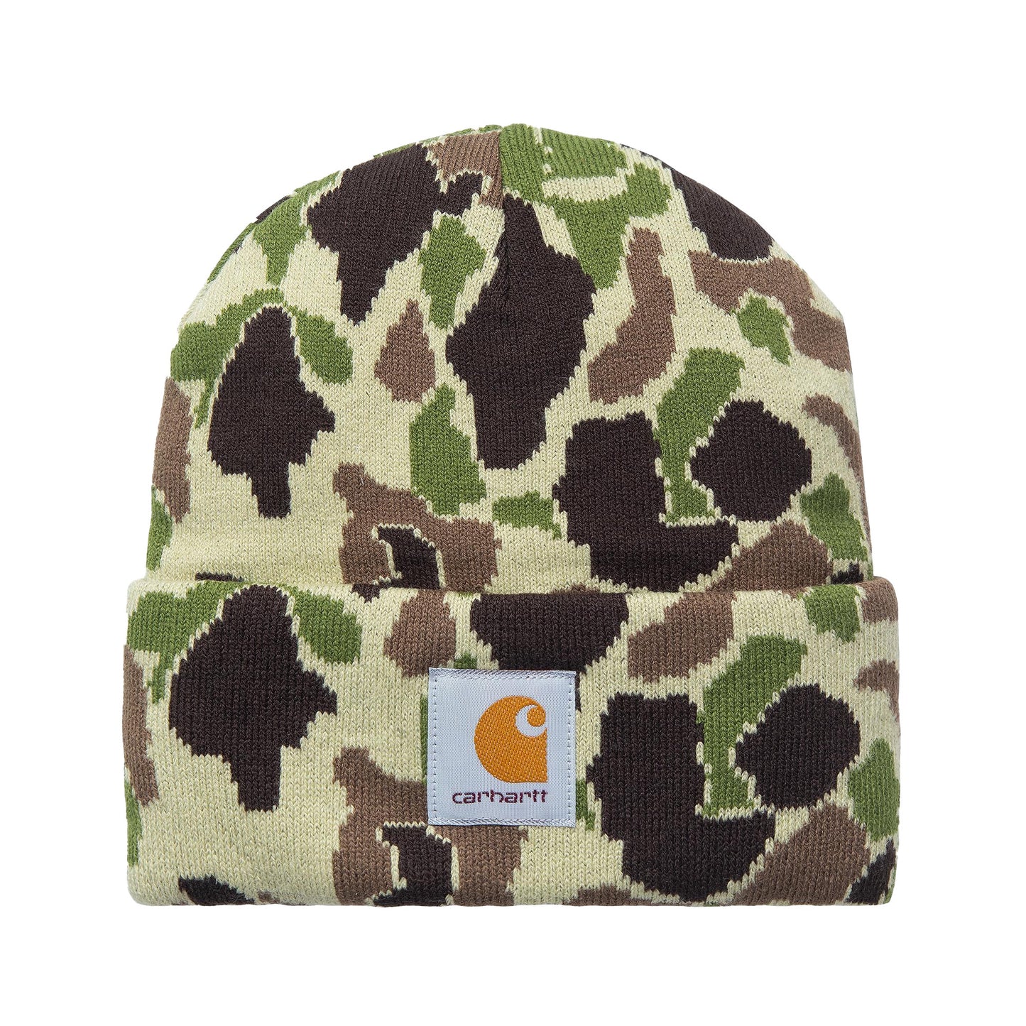 Short Watch Hat -  Camo Duck Jacquard/Green