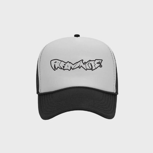 Fracture Trucker Cap - Black / White