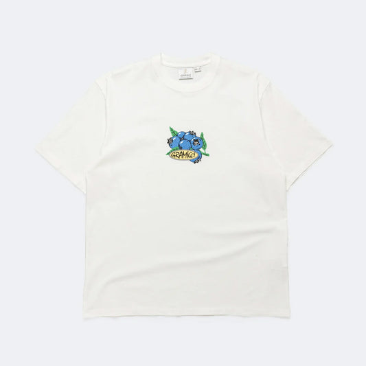 Blueberry Tee - White