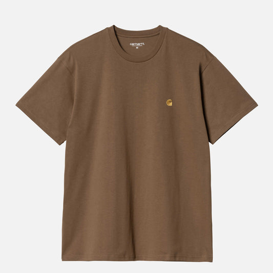 S/S Chase T-Shirt - Choclate / Gold