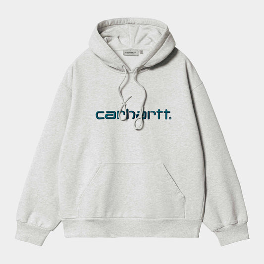 Hooded Carhartt Sweat - Ash Heather/Duck Blue