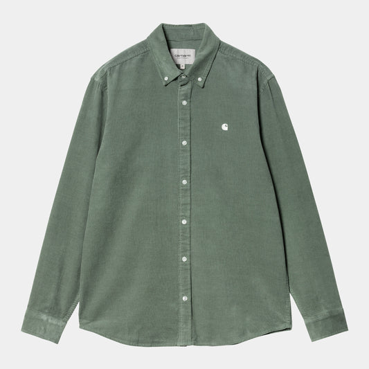 L/S Madison Fine Cord Shirt - Park/Wax