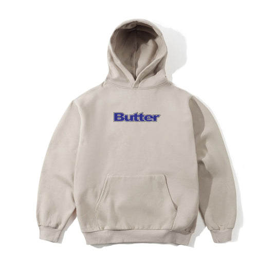 Outline Logo Pullover Hood - Bone