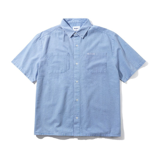 Overdye Seersucker S/S Shirt - Blue