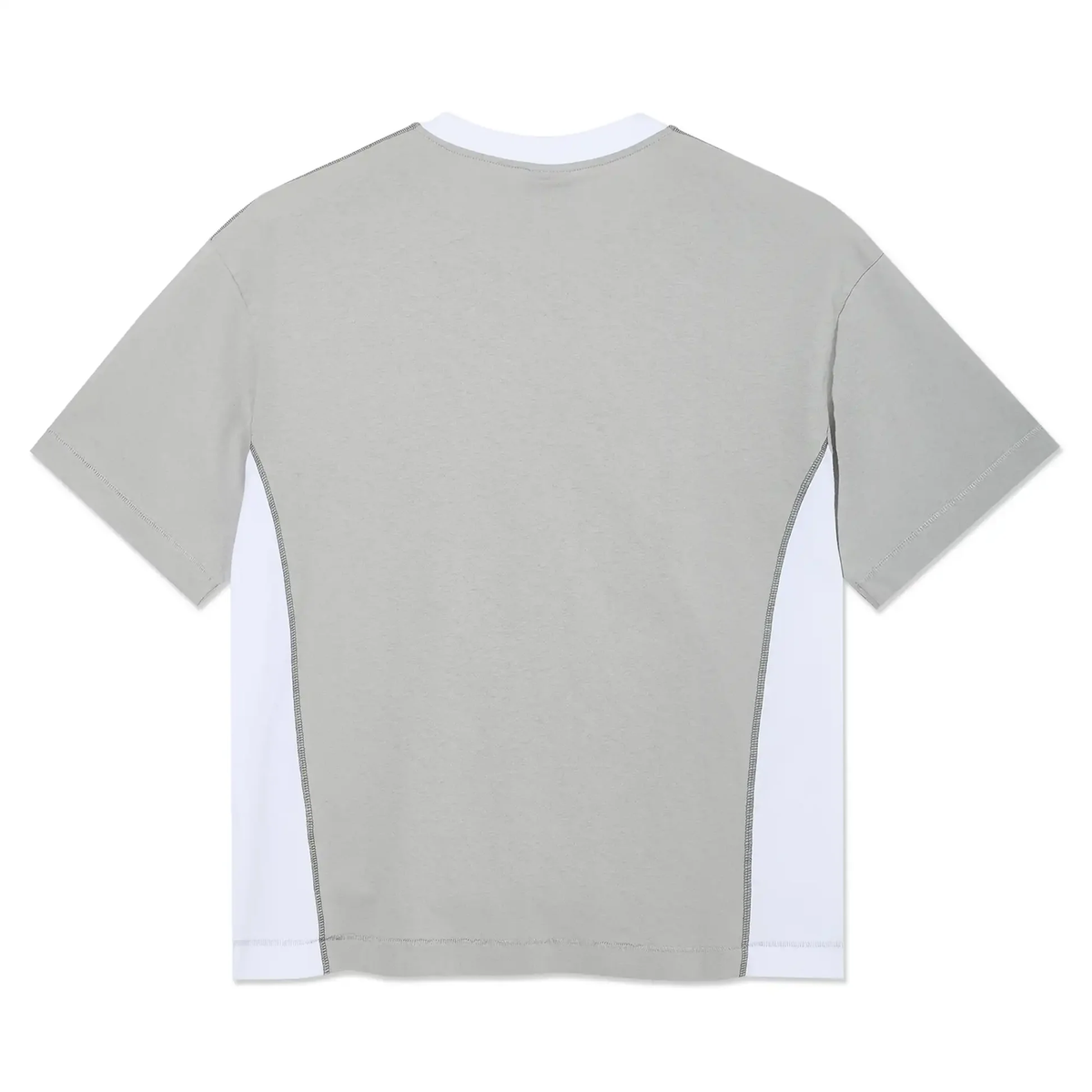 Surf Panel Tee - Silver/White