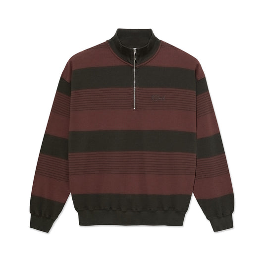 Surf Half Zip Sweater - Dirty Black/Brownstone