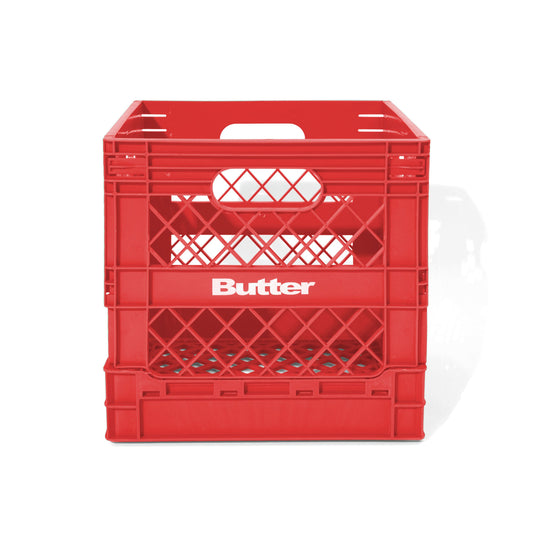 Collapsible Record Crate - Red
