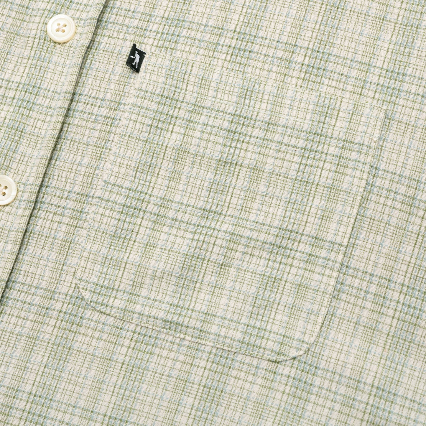 Workers S/S Check Shirt - Green/Blue