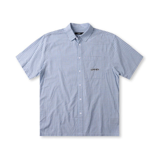 Vivian Check SS Shirt - Blue