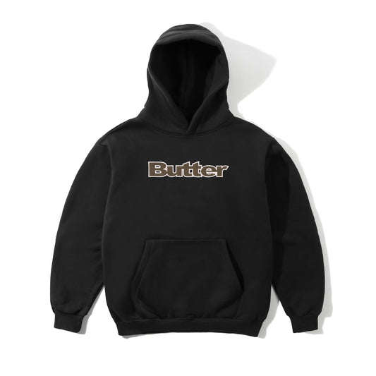 Ripstop Logo Applique Pullover Hood - Black