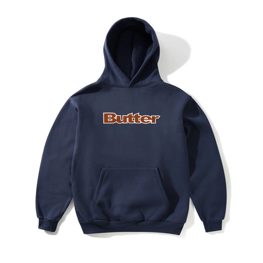 Ripstop Logo Applique Pullover Hood  - Navy