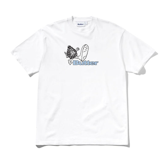 Steppin' Logo Tee - White