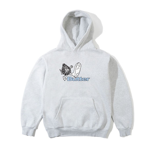 Steppin' Logo Pullover Hood - Ash