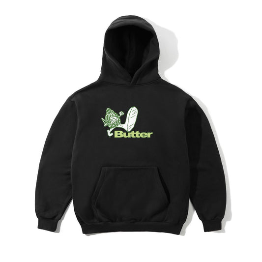 Steppin' Logo Pullover Hood - Black