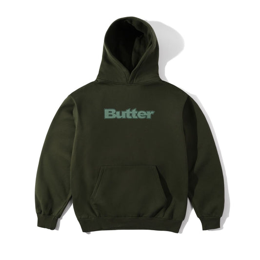 Textured Logo Pullover Hood - Fatigue