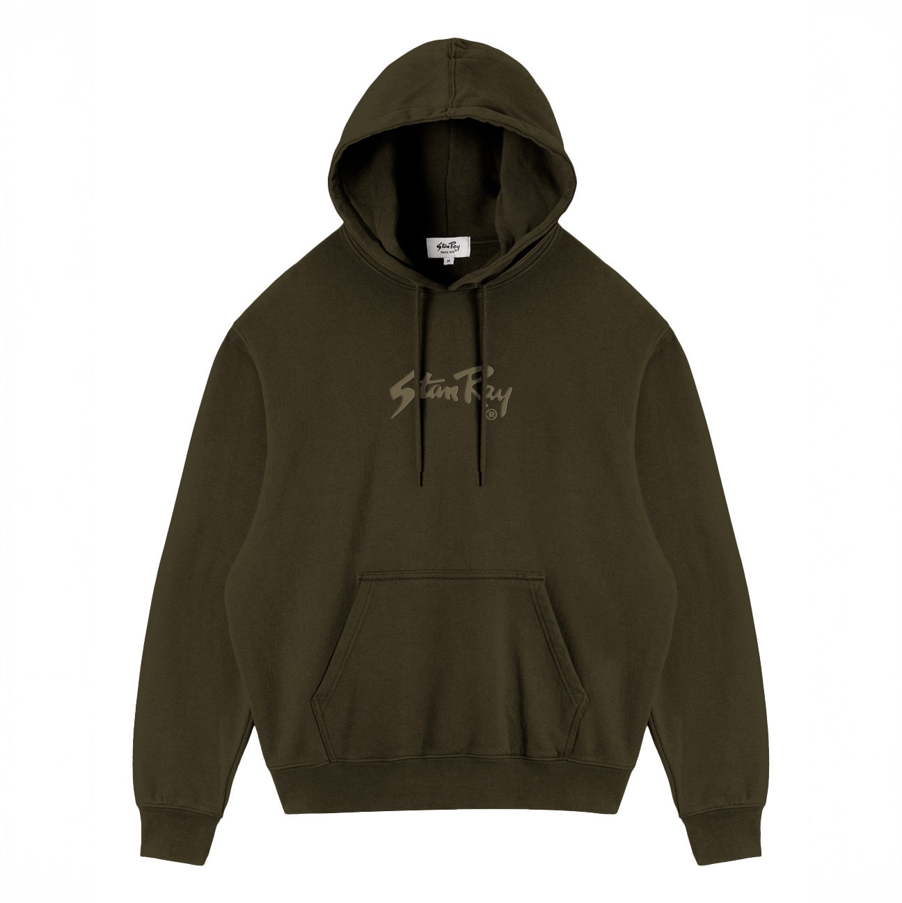 Emb Hoodie - Washed Oak