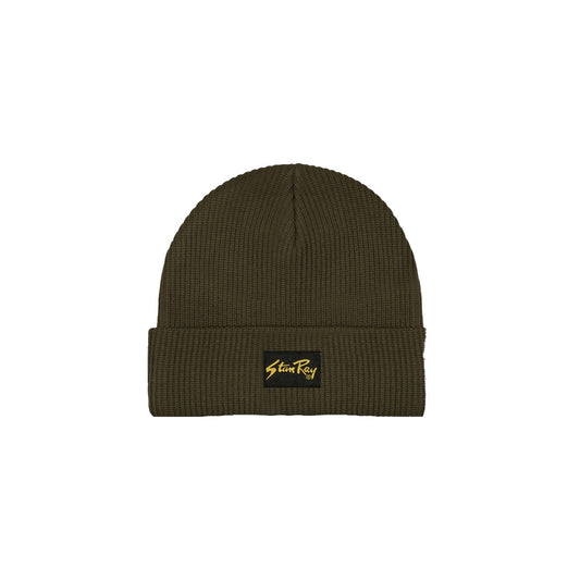 Label Cuff Beanie - Oak