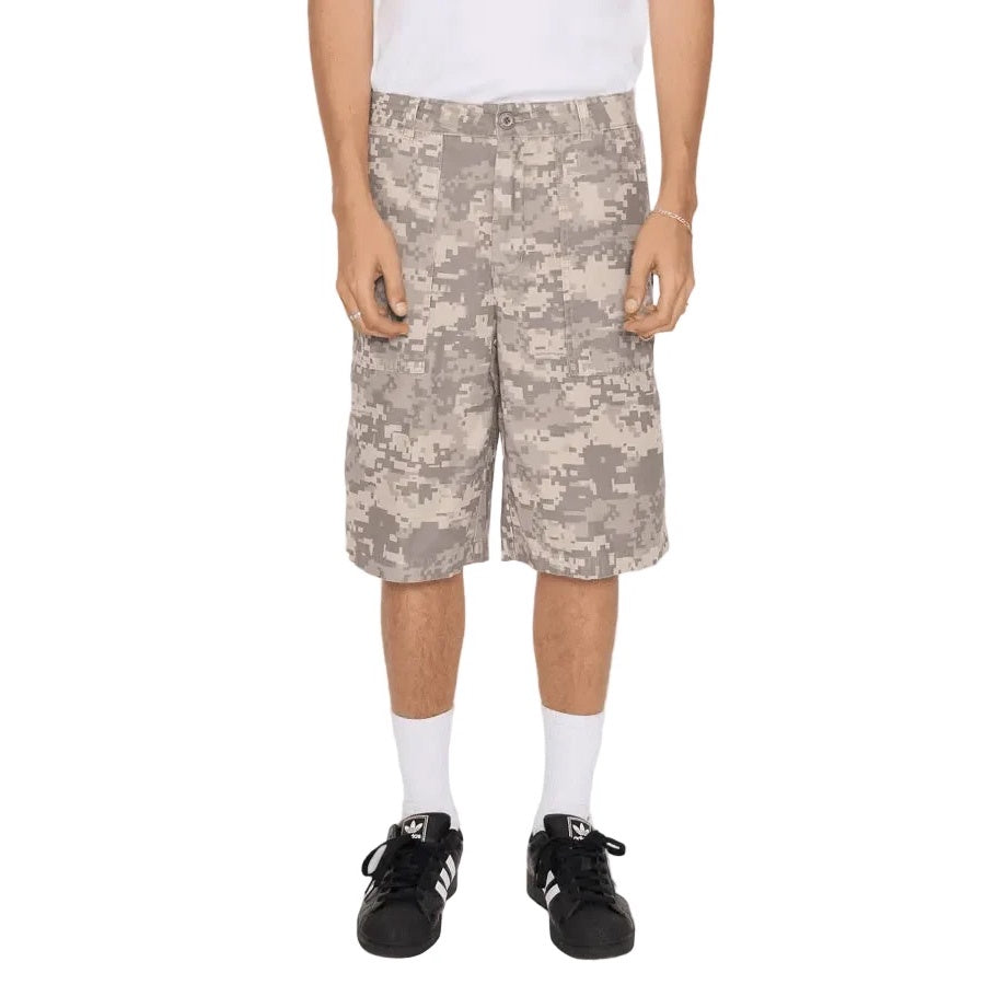 Washed Fatigue Short - Dust Camo