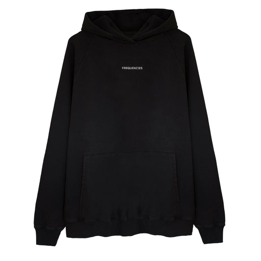 Mono Embroidered Hoodie - Black