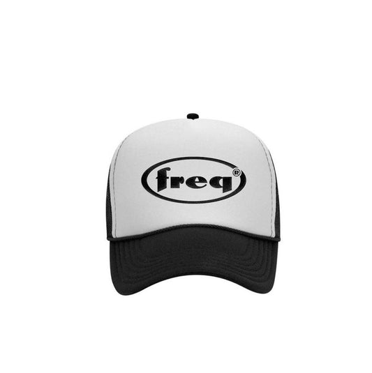 Oval Trucker Cap - White/Black