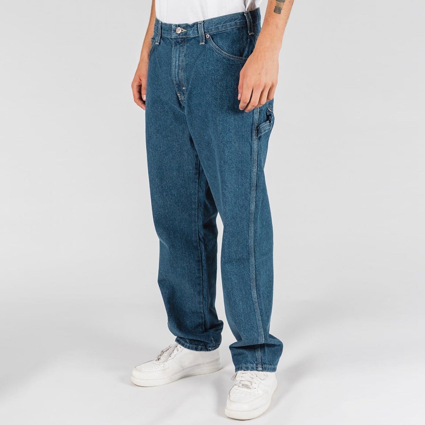 Relaxed Fit Carpenter Jean - Stone Washed Indigo