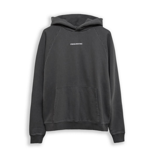 Mono Embroidered Hoodie - Static Black