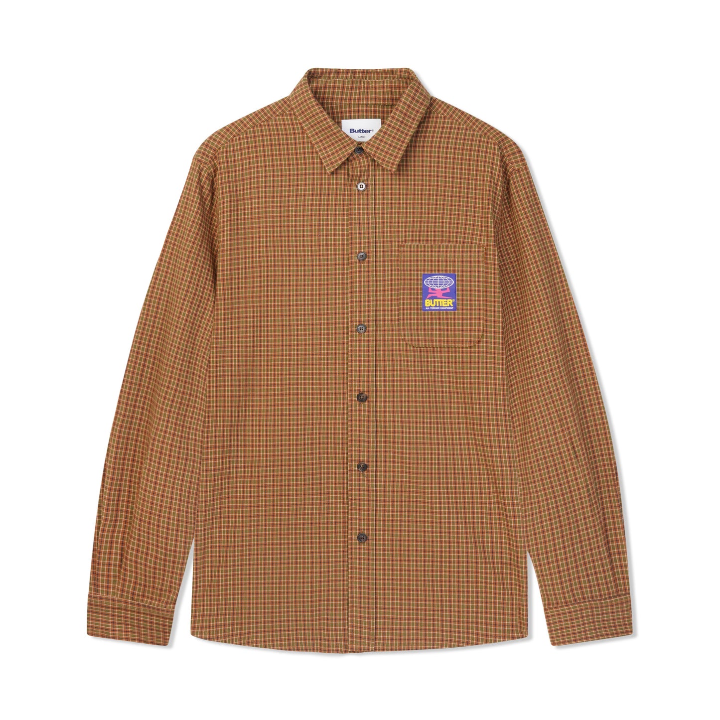 Terrain L/S Shirt - Brown/Green