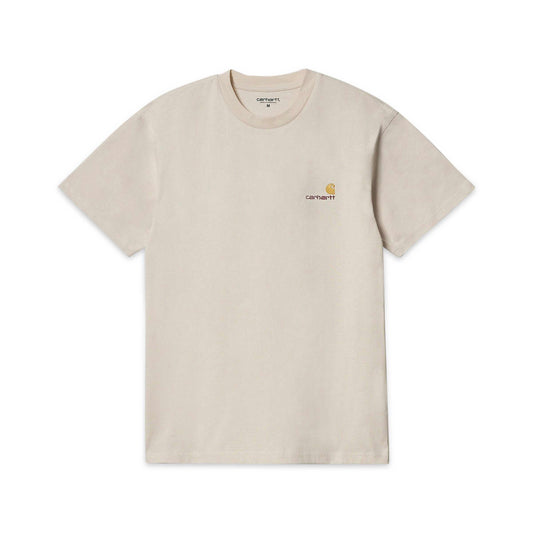 S/S American Script T-Shirt - Natural