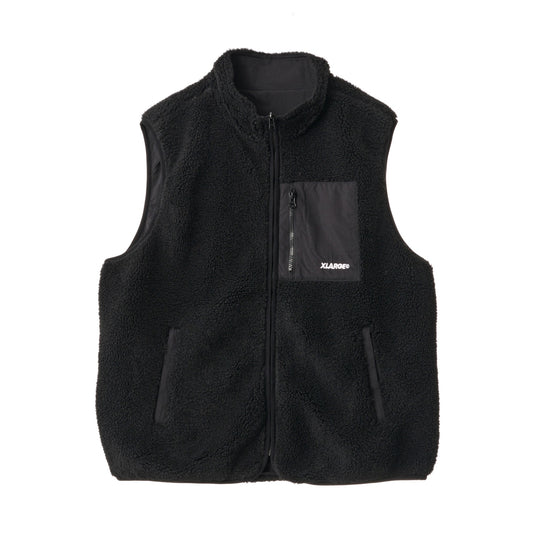 Reversible Sherpa Vest - Black